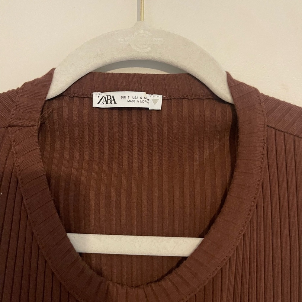 Zara Chocolate Brown Dress - Picture 3 of 4